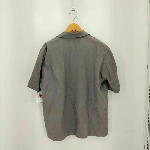 ティーエイチ th Open collar Shirt ウールギャバジン ポケットデザイン オープンカラー 半袖シャツ メンズ 2