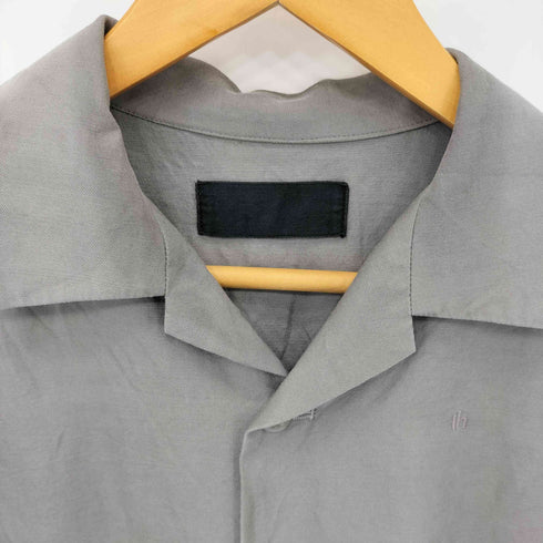 ティーエイチ th Open collar Shirt ウールギャバジン ポケットデザイン オープンカラー 半袖シャツ メンズ 2