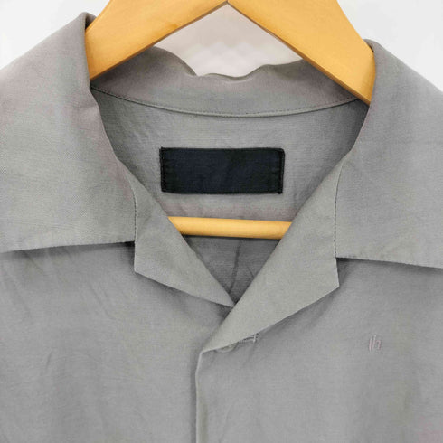 ティーエイチ th Open collar Shirt ウールギャバジン ポケットデザイン オープンカラー 半袖シャツ メンズ 2