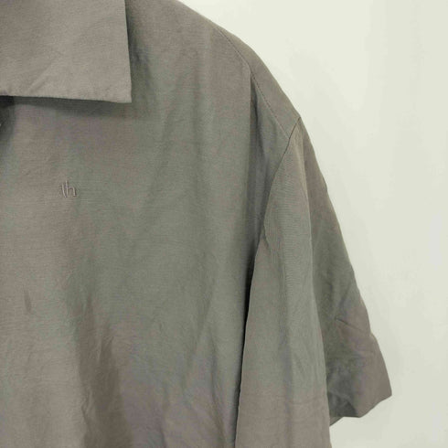 ティーエイチ th Open collar Shirt ウールギャバジン ポケットデザイン オープンカラー 半袖シャツ メンズ 2