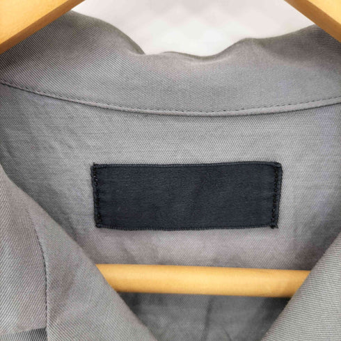 ティーエイチ th Open collar Shirt ウールギャバジン ポケットデザイン オープンカラー 半袖シャツ メンズ 2