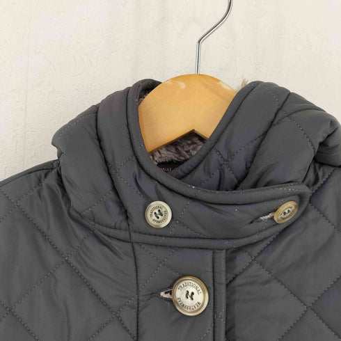 トラディショナルウェザーウェア Traditional Weatherwear 英国製 裏地ボア フーデッド キルティングコート レディース 38