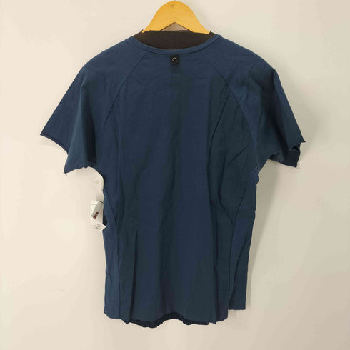 ダブルジェイケイ wjk 切りっぱなし レイヤード 半袖Tシャツ メンズ XL