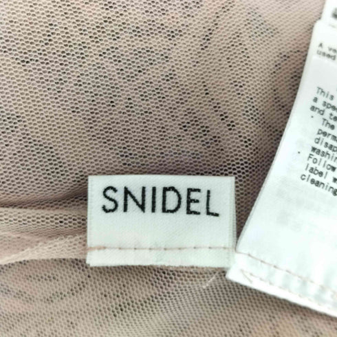 スナイデル snidel レースチュールコンビワンピース レディース 0