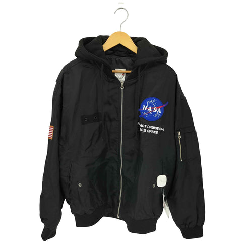 O'NEORIGHT × NASA パッチワークデザイン フーデッド ジップアップブルゾン メンズ FREE