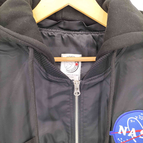 O'NEORIGHT × NASA パッチワークデザイン フーデッド ジップアップブルゾン メンズ FREE