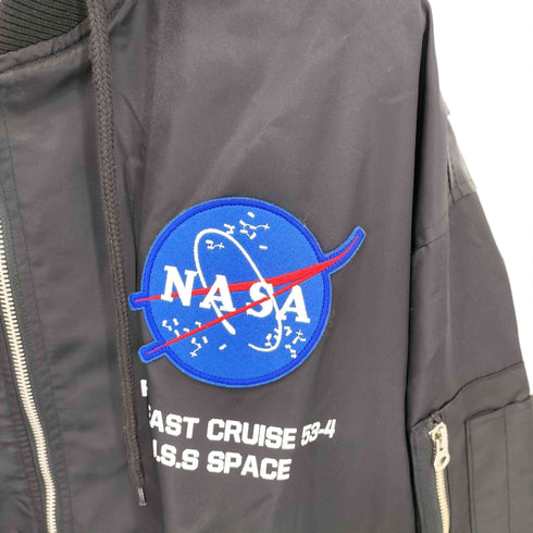 O'NEORIGHT × NASA パッチワークデザイン フーデッド ジップアップブルゾン メンズ FREE