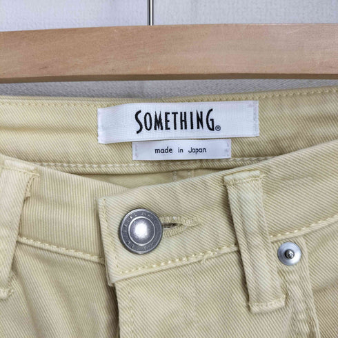 サムシング SOMETHING HANA カラー デニム テーパードパンツ レディース