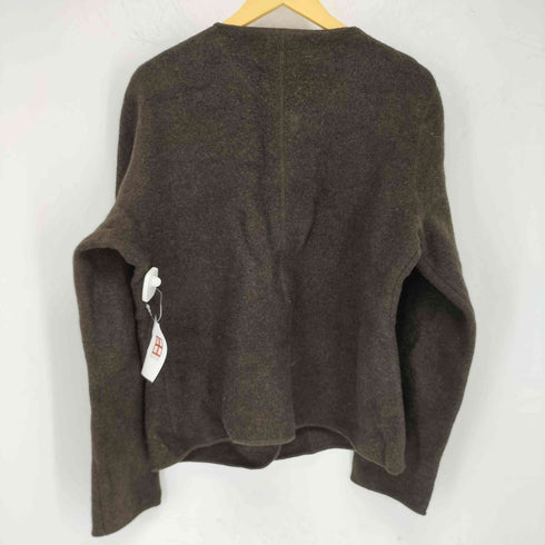 ランズエンド LANDS END クルミボタン ウールカーディガン レディース