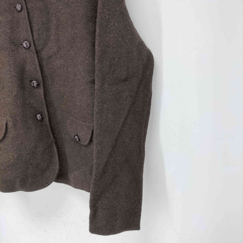 ランズエンド LANDS END クルミボタン ウールカーディガン レディース