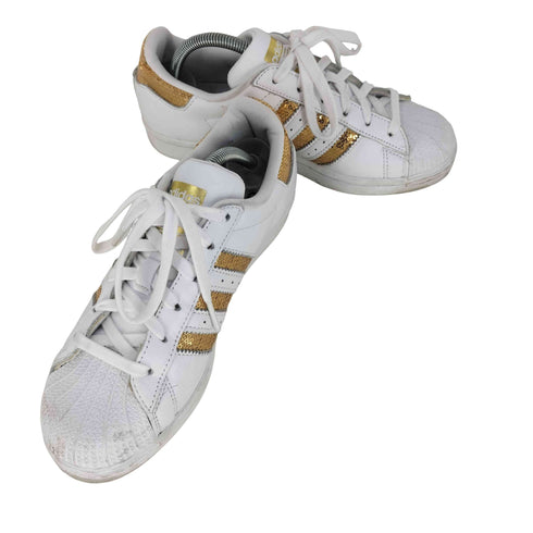アディダスオリジナルス adidas Originals Superstar White Gold Sequins レディース JPN:24