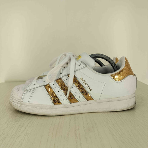 アディダスオリジナルス adidas Originals Superstar White Gold Sequins レディース JPN:24
