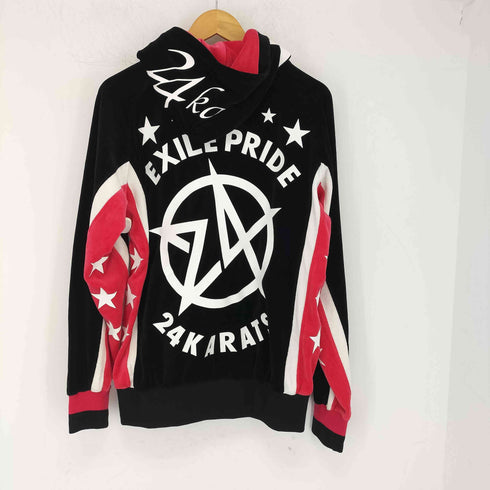 トゥエンティーフォーカラッツ 24karats ベロアパーカー ジャージセットアップ メンズ L