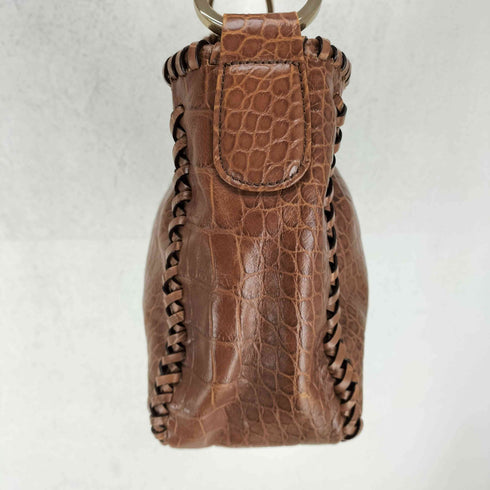 サザビー SAZABY クロコ&編み込みハンドバッグ レディース