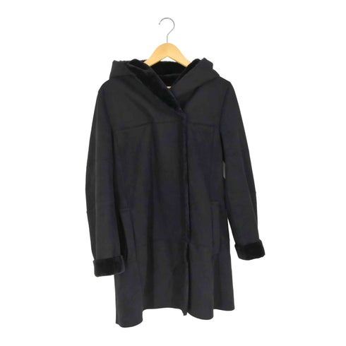 アツロウタヤマ ATSURO TAYAMA フェイクムートン フーデッドジャケット レディース JPN:L