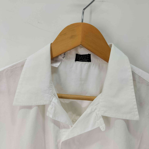 バジーレ BASILE イタリア製 S/S プルオーバー オープンカラーシャツ メンズ UK:42