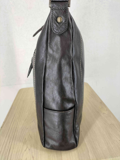 フェイクレザーショルダーバッグ レディース