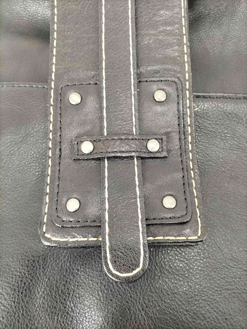 フェイクレザーショルダーバッグ レディース