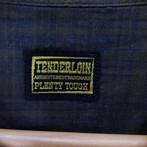 テンダーロイン TENDERLOIN 09ss チェーン刺繍 L/S ワークシャツ メンズ JPN:M