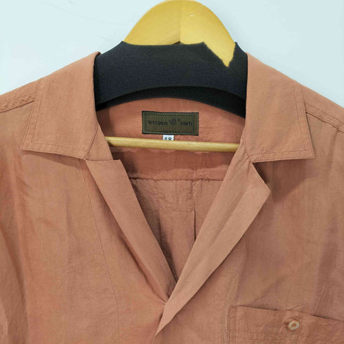 Vittorio Forti S/S オープンカラーシルクシャツ メンズ JPN:48