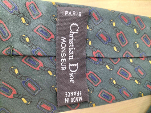 クリスチャンディオール Christian Dior 総柄シルクネクタイ メンズ