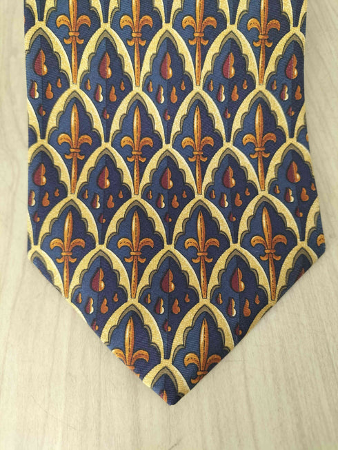 アクアスキュータム AQUASCUTUM 総柄シルクネクタイ メンズ