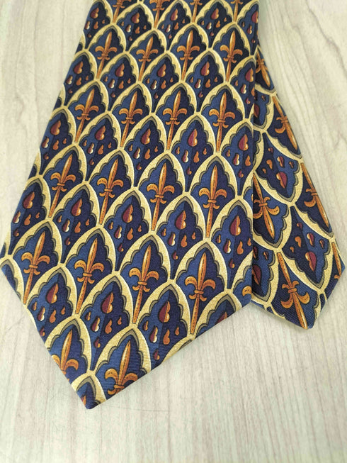 アクアスキュータム AQUASCUTUM 総柄シルクネクタイ メンズ