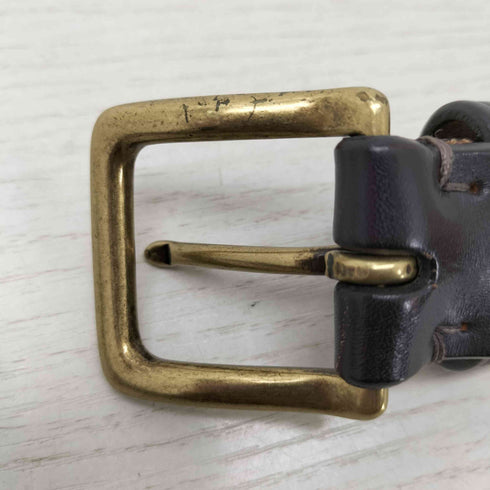 ユニクロ UNIQLO イタリアンサドルレザーベルト メンズ 05