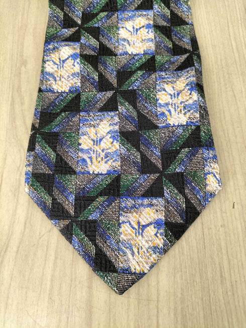 ミッソーニ MISSONI 総柄切替シルクネクタイ メンズ