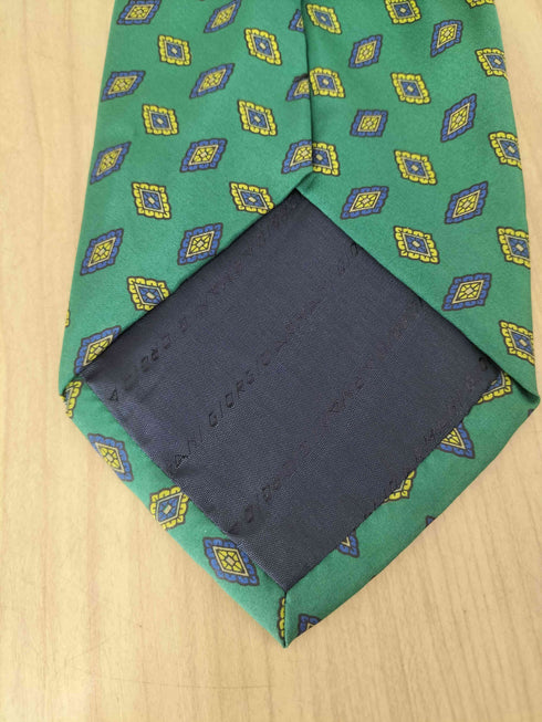 ジョルジオアルマーニ Giorgio Armani ダイヤモンドデザインシルクネクタイ メンズ
