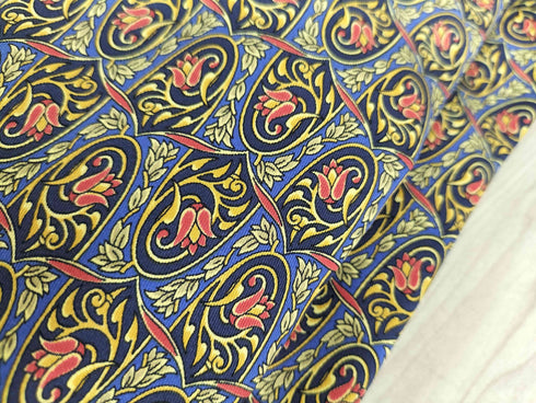 アクアスキュータム AQUASCUTUM フラワー柄シルクネクタイ メンズ