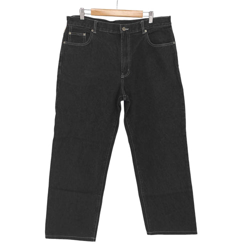 ソアー SOAR ブラックバギーデニムパンツ メンズ JPN:XL