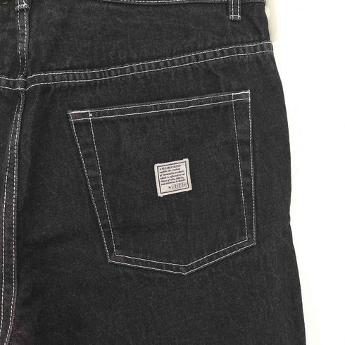 ソアー SOAR ブラックバギーデニムパンツ メンズ JPN:XL