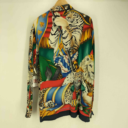 レオナール LEONARD イタリア製 シルク100% 総柄 L/S シャツ レディース