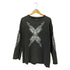 Solid Rock 90s トライバル フレイムX プリント L/S Tシャツ Y2K メンズ import:L