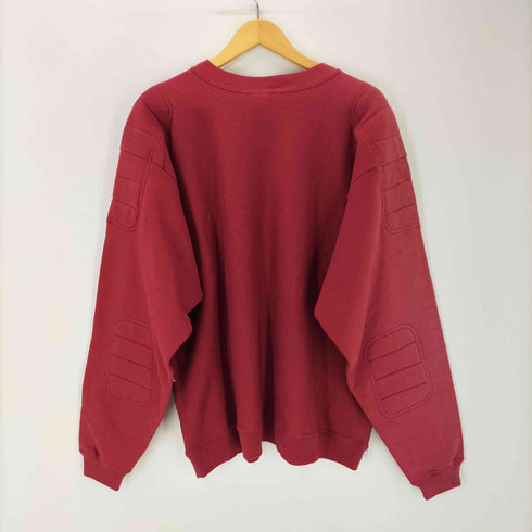 チャンピオン Champion 90S USA製 刺繍タグ REVERSE WEAVE リバースウィーブ ATHLETIC KNIT GOODS フットボール ショルダーパッド 3段 プリント スウェット デッドストック メンズ import:L