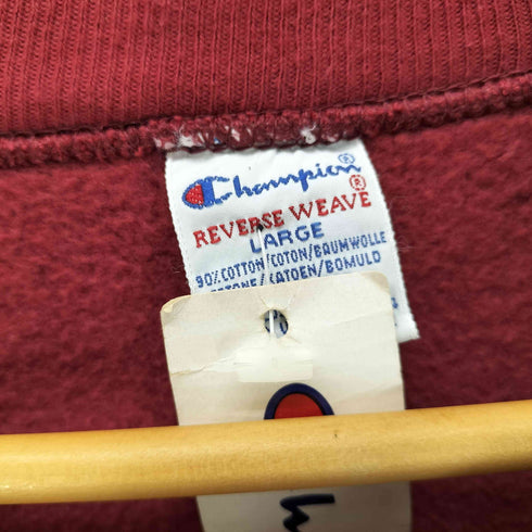 チャンピオン Champion 90S USA製 刺繍タグ REVERSE WEAVE リバースウィーブ ATHLETIC KNIT GOODS フットボール ショルダーパッド 3段 プリント スウェット デッドストック メンズ import:L