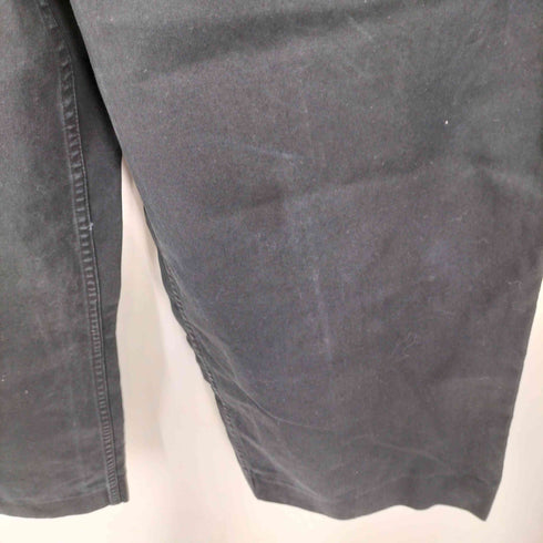 エイティーズ EYTYS CHINO PANTS SCOUT BLACK ワイドシルエット タックデザイン チノスラックスパンツ レディース W34 M44