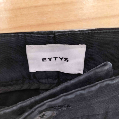 エイティーズ EYTYS CHINO PANTS SCOUT BLACK ワイドシルエット タックデザイン チノスラックスパンツ レディース W34 M44