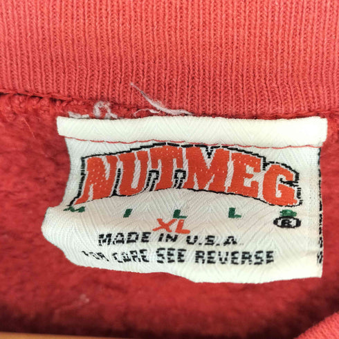 ナツメグ NUTMEG USA製 Wisconsin カレッジスウェット メンズ import:XL
