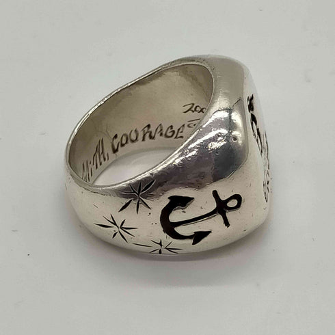 ビルウォールレザー BILL WALL LEATHER 00S ♯18 PIRATE RING パイレーツ リング SV925 ルビー メンズ 18.5号