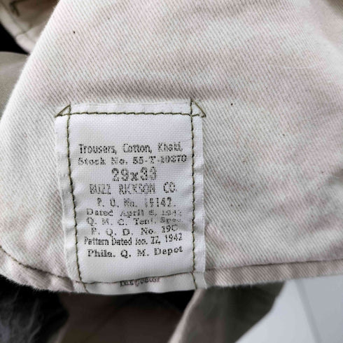 バズリクソンズ BUZZ RICKSONS EARLY MILITARY CHINOS 1942 MODEL メンズ 29inch