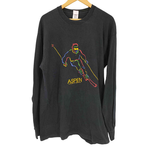 フルーツオブザルーム FRUIT OF THE LOOM aspen ウインタースポーツプリント USA製 メンズ JPN:XL