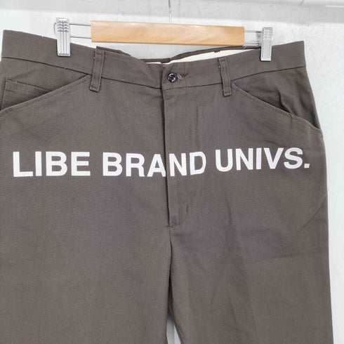 ライブブランドユニバース LIBE BRAND UNIVS ロゴプリント ワークパンツ メンズ 36