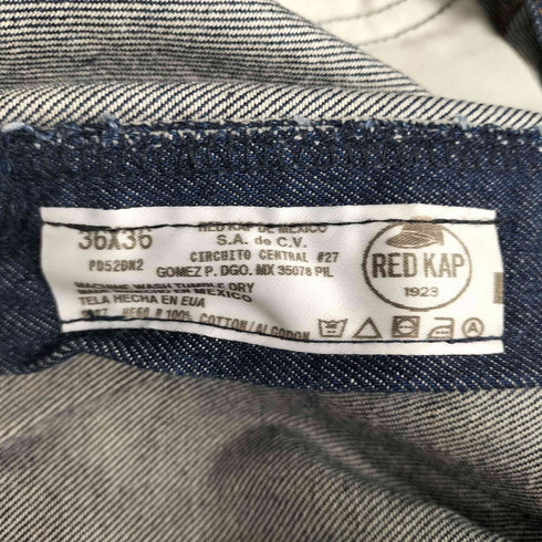 ライブブランドユニバース LIBE BRAND UNIVS ロゴプリント ストレートデニムパンツ メンズ 36×36