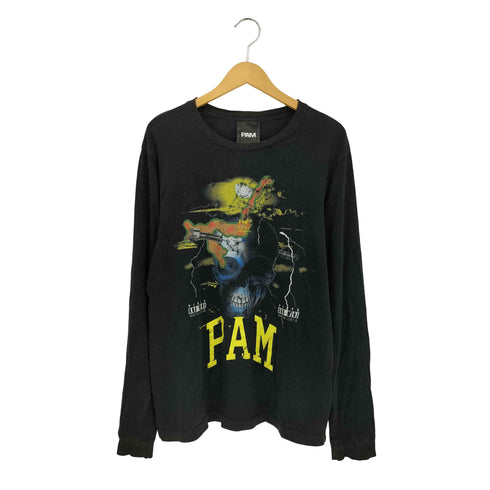 パム PAM USED加工 スカル プリント クルーネック S/S/ Tシャツ メンズ