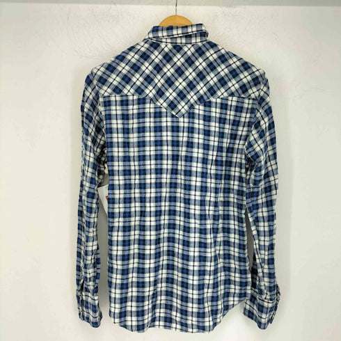 ブルーブルー BLUE BLUE レーヨンリネン ウエスタンチェックシャツ メンズ JPN:1