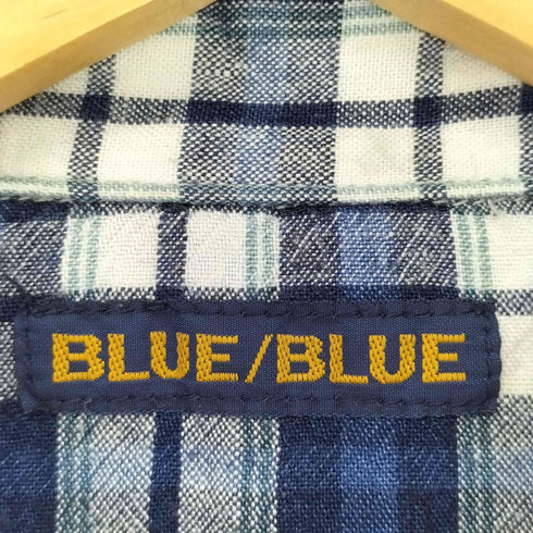 ブルーブルー BLUE BLUE レーヨンリネン ウエスタンチェックシャツ メンズ JPN:1