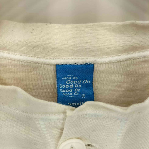 グッドオン good on ヘンリーネック フェード加工 長袖Tシャツカットソー メンズ S