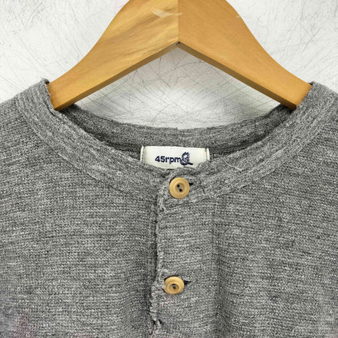 フォーティーファイブアールピーエム 45rpm & L/S こっとんヘンリーネックカットソー レディース JPN:2
